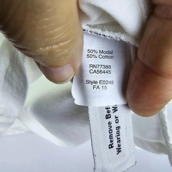 Madewell Women's Soft Cream Colored Long Sleeve Top with Raglan Sleeve S… - Picture 7 of 9